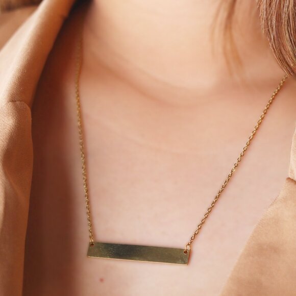 Chic Bar Divine Stainless Steel Pendant Necklace - Perfect Gift! - Picture 1 of 2